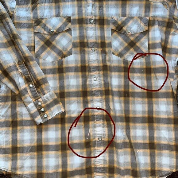 Big Mac Work Wear Mens XXL Shirt Brown Plaid Cotton Pearl Snaps LS Retro Western - Picture 3 of 5